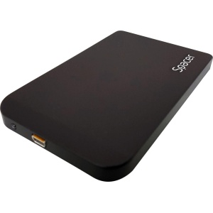 RACK extern SPACER, pt HDD/SSD, 2.5 inch, SATA, interfata PC USB 3.0, Husa piele sintetitca, aluminiu, negru