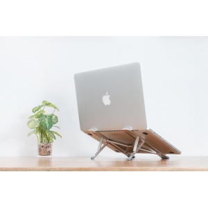 Suport laptop Serioux, SRXNCPU6, material aluminiu, dimensiune deschisă: 197x255x4mm,dimensiune pliată: 60 x 250 x 4mm, grosime: 4mm, greutate: 182g, dimensiune compatibilă: până la 15.6 ", culoare argintiu, 5 unghiuri ajustabile - Img 7