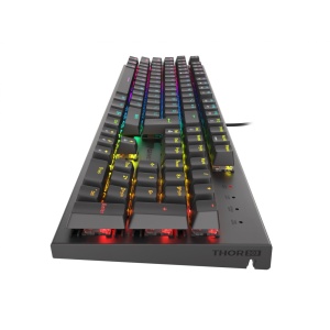 Tastatura gaming mecanica cu fir Genesis Thor 303, iluminare RGB, switch-uri Red, 104 taste, 11 butoane multimedia, negru - Img 3