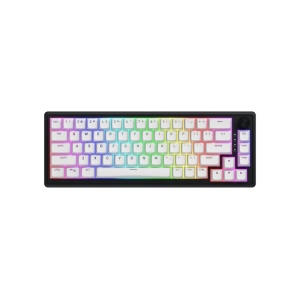 Tastatura Hator Skyfall 65 MAG ULTRA 8K, conectivitate USB, USB polling rate: 8000Hz, switch HATOR Aurum Ice Magnetic linear, material tasta OMA, buton de control multimedia, sistem de anulare a zgomotului integrat, alb-negru