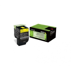 Toner Lexmark 80C2SY0, yellow, 2 k, CX310dn , CX310n , CX410de ,CX410de with 3 year Onsite Service , CX410dte , CX410e , CX510de ,CX510de Statoil , CX510dhe , CX510dthe