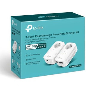 TP-Link Kit Gigabit Powerline Passthrough cu 3 Porturi AV1300, TL- PA8033P KIT, Standarde si Protocoale: HomePlug AV1.1, HomePlug AV2.0,IEEE 1901,IEEE 802.3,IEEE 802.3x, IEEE 802.3u, IEEE 802.3ab, Interfata: 3 x 10/100/1000 RJ45, 1 x priza alimentare, - Img 3