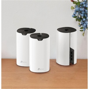 TP-Link Sistem Mesh Wi-Fi pentru întreaga casă AC1900, DECO S7(3- PACK);WI-FI 5, Standarde wireless: IEEE 802.11ac/n/a 5 GHz, IEEE 802.11n/b/g 2.4 GHz, viteza wireless: 5 GHz: 1300 Mbps, 2.4 GHz: 600 Mbps, 3 x antene interne, MU-MIMO, Mod Router, Mod