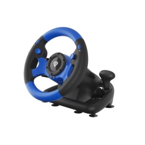 Volan Genesis cu fir Seaborg 350, interfata USB, 15 butoane, rotatie 180°, lungime cablu 200cm, compatibil cu Microsoft XBOX 360, XBOX One, Microsoft XBOX Series S, Microsoft XBOX Series X, Nintendo Switch, PC. Sony PlayStation 3, Sony PlayStation 4,