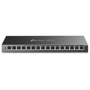 "16-Port Gigabit Desktop Switch with 16-Port PoE+ PORT: 16× Gigabit PoE+ Ports SPEC: 802.3at/af, 120 W PoE Power, Desktop Steel Case FEATURE: Extend Mode for 250m PoE Transmitting, Priority Mode for Port1-4, Isolation Mode, PoE Auto Recovery, Plug and