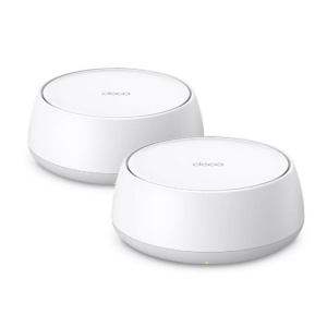 BE3600 Whole Home Mesh Wi-Fi 7 System SPEED: 688 Mbps at 2.4 GHz + 2882 Mbps at 5 GHz SPEC: Internal Antennas, 2 × 1 Gigabit Ports (WAN/LAN auto-sensing), 160MHz for 5 GHz, 4-Stream FEATURE: Deco App, Router/AP Mode, IPv6, IPTV, HomeShield (Parental
