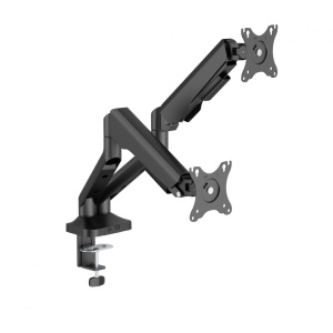 Brat monitor Serioux, tehnologie arc cu gaz, compatibilitate ecran 17"-35", greutate maxima suportata(per ecran) 2~12kg. VESA/;75x75,100x100 Tilt Range +90°~-90° Swivel Range +90°~-90° - Img 5
