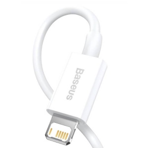 CABLU alimentare si date Baseus Superior, Fast Charging Data Cable pt. smartphone, USB la Lightning Iphone 2.4A, 1.5m, alb - Img 2