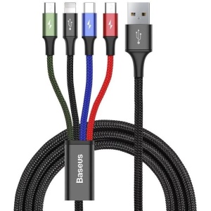 Cablu Baseus CA1T4-B01 1.2m, negru