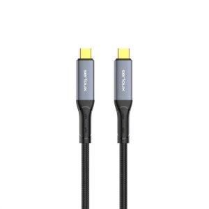 Cablu Serioux USB-C la USB-C, viteza transfer 40Gbs, lungime cablu 100cm, iesire video 8K@60HZ sau Dual 4k@60hz, negru - Img 2
