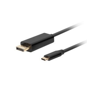 Cablu USB-C(M) DisplayPort(M) 1,8 m 4K 60Hz negru