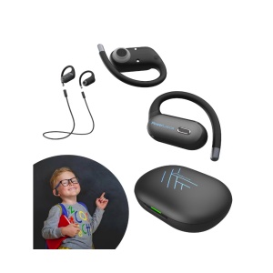 Casti In-ear POWERLOCUS Jumpy, Wireless, Negru