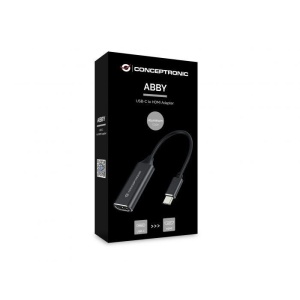 CONCEPTRONIC ABBY03B USB 3.2 Gen 1 HDMI Adapter, 4K30Hz, 198 x 20 x 9 mm
