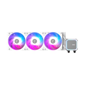 Cooler Procesor MSI MAG CORELIQUID A13 360 AIO NEGRU, marime radiator 360mm, 3 ventilatoare ARGB GEN2, Viteza pompa: 3800 +/- 10%, Suport AMD: AM4/AM5, suport INTEL: LGA 1700/1851, Airflow: 62.6 CFM, Nivel de zgomot pompa: 20dBA