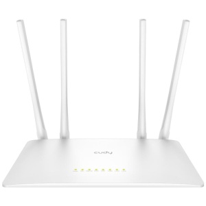 CUDY AC1200 Dual Band Wi-Fi Router, Chipset MediaTek, 802.11ac/a/b/g/n, 867Mbps at 5GHz + 300Mbps at 2.4GHz, 5 × 10/100Mbps Ports, WiFi router/AP/ Repeater/WISP Mode,4 5dBi fixed antennas, WPA3, Guest network, WPS, DDNS, VPN Client,