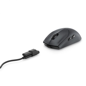 Dell Alienware Tri-Mode Wireless Gaming Mouse AW720M, Connection type: Tri-mode Wireless (2.4GHz, Bluetooth 5.1 and wired), Movement Resolution: 26000 dpi, , Magnetic Snap Charging Function, Adjustable Dots Per Inch (DPI), Wireless mode (2.4GHz), Buttons - Img 4