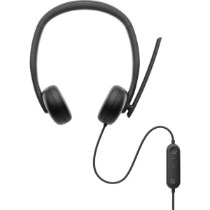 DELL WIRED HEADSET WH3024, Tech Specs: Audio (output/speaker): Speaker Size 28mm, Frequency Response 20Hz - 20kHz, Frequency Response (talk mode) 100Hz - 8kHz, Speaker Driver Sensitivity 119dB @ 1mW/1kHz, Noise cancellation Passive, User Hearing - Img 6