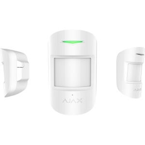 Detector PIR si geam spart wireless, AJAX CombiProtect, alb - Img 2