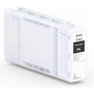 Epson UltraChrome XD3 350ml T50U1 Photo Black Pigment Ink Cartridge, compatibilitate: SureColor T3760D, SureColor T5760D, SureColor T5760DM, SureColor T7760D, SureColor T7760DM