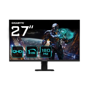 Gigabyte Monitor Gaming 27" SS IPS GS27QA, Non-glare, Rezolutie: 2560 x 1440(QHD), Luminozitate: 300 cd/m2, Contrast: 1000:1, Unghi vizualizare: 178°(H)/178°(V), Culori: 16.7M, Timp raspuns: 1ms, Refresh rate: 180Hz, HDR Ready, Flicker-free, Interfata: 2