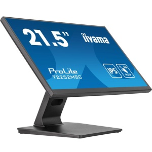 iiyama ProLite T2252MSC-B2. Display diagonal: 54.6 cm (21.5"), Display resolution: 1920 x 1080 pixels, HD type: Full HD, Display technology: LCD, Response time: 5 ms, Native aspect ratio: 16:9, Viewing angle, horizontal: 178°, Viewing angle, vertical:
