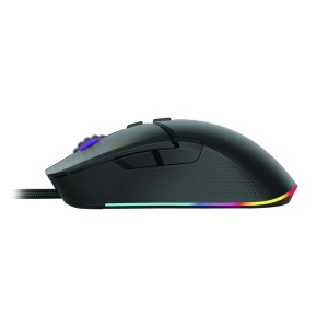 Kit Gaming Serioux Kayel 4 in 1, Tastatura de gaming, 104 taste, 19 taste Anti-ghosting , design slim, iluminare rainbow, structura metalica gri, taste negre + design cu palm rest, cablu USB 1.5M PVC, plug and play; Mouse gaming, senzor Sunplus 199, - Img 7