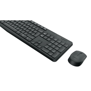Kit Tastatura + mouse wireless Logitech MK235, interfata USB, distanta de operare pana la 10m, 100 taste, rezolutie mosue 1000 DPI, gri - Img 3