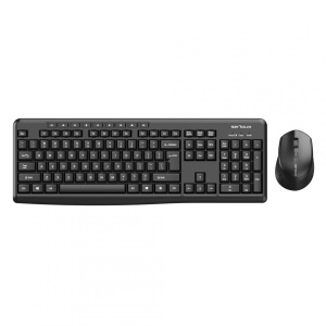 Kit tastatură și mouse wireless 2.4G Tastatură: cu rând independent de taste multimedia * Mod: 2.4G * Număr taste: 104 + 9 taste rapide * Material: ABS * Culoare: Negru * Chipset: Huntersun * Aspect: Orice aspect disponibil * Tip interfață: USB * - Img 1