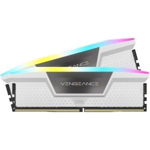 Memorie RAM Corsair Vengeance RGB White 32GB DDR5 5600MHz CL36 Kit of 2