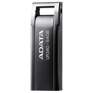 Memorie USB Flash Drive Adata UR340, 64GB, USB 3.2, black metalic - Img 1