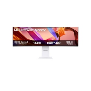Monitor LG 49" 49U950A-W.AEU, Curvature: 3800R, Diagonal (inch): 49, Diagonal (cm): 124, Aspect ratio: 32:09, Panel: IPS, Resolution: 5120x1440, Refresh Rate: 144Hz, Response time GtG: 5ms, Brightness (max): 400 cd/m², Contrast (static) : 1000:1, Viewing