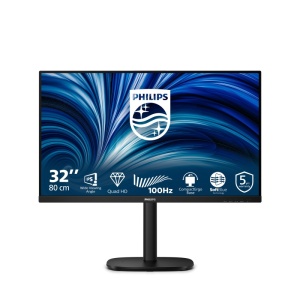 Monitor Philips 31.5" 32B2N3500/00, Diagonal (inch): 31.5, Diagonal (cm): 80, Aspect ratio: 16:9, Panel: IPS, Resolution: 2560x1440, Refresh Rate: 100Hz, Response time GtG: 4ms, Brightness (max): 350 cd/m², Contrast (static) : 1000:1, Contrast (dynamic):
