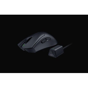 Mouse Razer DeathAdder V3 Pro optic, numar butoane progamabile 5, rezolutie 30000 DPI, negru, include Dongle wireless HyperPolling - Img 2