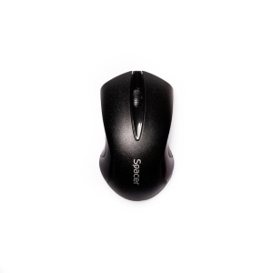 Mouse spacer SPMO-W12, wireless, 1000DPI, 3 butoane, functie auto sleep, negru - Img 2
