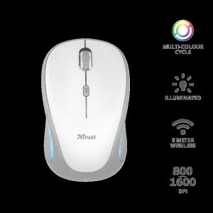 Mouse Trust Yvi FX, Wireless, alb - Img 2