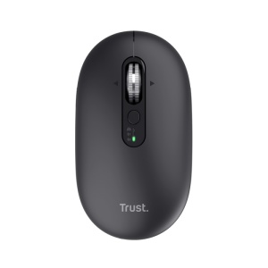 Mouse wireless Trust Seron Hyperscroll, 7 butoane, rezolutie maxima 3200 DPI, negru