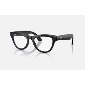 RayBan Meta SKYLER High Bridge Fit - Shinny Black - Amethyst Transitions® Gen2
