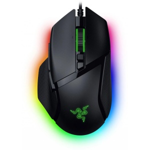 Razer Basilisk V3 35K, cu fir, bluetooth, rezolutie maxima 35000 DPI, 11 butoane programabile, autonomie pana la 140h (mod wireless, miscare constanta la 1000Hz), pana la 210h (mod bluetooth), iluminare Razer Chroma™ RGB, senzor Focus Pro 35K Optical
