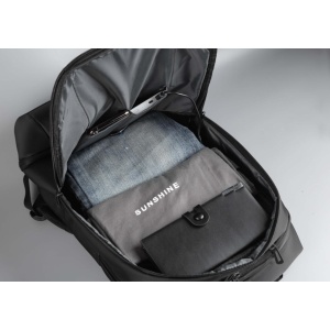 Rucsac notebook Serioux, SMART TRAVEL ST9588, dimensiuni: 32 x 19 x 46 cm, rezistent la apa, compartimente multiple, compartiment separat pentru notebook: max. 15.6", bretele ajustabile, port de încărcare USB, buzunar ascuns la spate, material poliester - Img 9