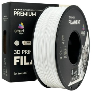 SMART PRINT FILLAMENT 1KG ASA WHITE, Rezistenta UV, Finisaj mat, Diametru: 1.75mm, Greutate: 1KG, Temperatura duza: 220C – 250C, Temperatura platforma printare: 95C – 110C.