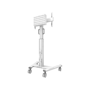 Stand podea mobil Neomounts 37"-75", VESA 100x100~600x400, 70kg, fix, inaltime reglabila, alb - Img 3