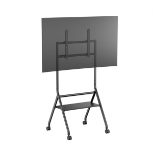 Stand TV mobil Serioux 13E-46FW, dimensiuni: 725x635x1615mm, compatibilitate dimensiune ecran: 37""-86"", VESA: 200x200, 300x200, 400x200, 300x300, 400x300, 400x400, 600x400, greutate maximă suportata: 80 kg, greutate maximă suportata raft: 10 kg - Img 5