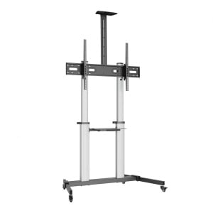 Stand TV mobil Serioux 44-610TW, dimensiuni 1292x717x2327mm, compatibiliate dimensiune ecran 60"-100", VESA: 200x200, 400x200, 300x300, 400x400, 600x400, 800x400, 800x600, 1000x600, greutate maximă suportata: 100 kg, interval de înclinare: +5°~-10°, - Img 1