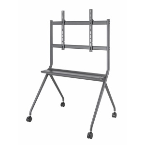 Stand TV mobil Serioux TV15068FW, compatibilitate dimensiune ecran 50"-86, dimensiuni 1067x801x1725mm, VESA: 200x200, 300x200, 400x200, 300x300, 400x300, 400x400, 600x400, 800x400, 600x600, 800x600, greutate maxima suportata 120 kg, tv reglabil in - Img 2