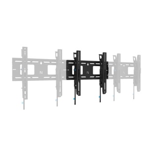 Suport perete Neomounts heavy duty, pentru display-uri interactive si ecrane grele de pana la 32-75", sistem de prindere VESA 400x400, greutate maxima suportata 100, cu inclinatie +15°, -15° , distanta fata de perete 9.3cm, cu sistem ce permite - Img 3