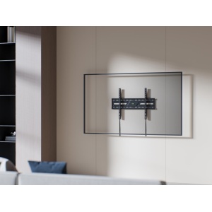 Suport perete TV Serioux 37-86" Fix 75kg Profil 24mm Material: Otel Finisarea suprafeței: vopsea electrostatica Dimensiune ecran: 37"-86" Compatibilitate VESA: 75x75, 100x100, 100x150, 150x100, 100x200, 200x100, 150x150, 200x200, 200x300, 300x200, - Img 7