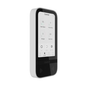 Tastatura Wireless tactila, AJAX KeyPad TouchScreen, alb - Img 2