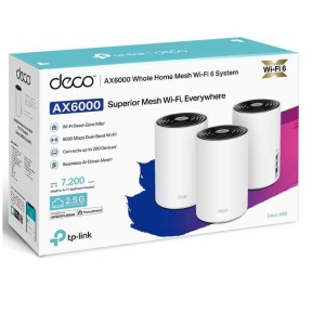 TP-Link AX6000 whole home mesh Wi-Fi 6 System, Deco X80(3-pack); Dual- Band, Standarde Wireless: IEEE 802.11ax/ac/n/a 5 GHz, IEEE 802.11ax/n/b/g 2.4 GHz, viteza wireless: 5 GHz: 4804 Mbps, 2.4 GHz: 1148 Mbps, Locuințe cu 4-7+ camere, 4×4 MU-MIMO, - Img 5