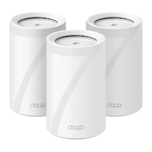 TP-LINK DECO BE65(3-PACK) Sistem Mesh WI-FI 7, BE9300, TRI-BAND, Standarde wireless: IEEE 802.11be/ax 6 GHz, IEEE 802.11be/ax/ac/n/a 5 GHz, IEEE 802.11ax/n/b/g 2.4 GHz, Viteze wireless: BE9300 6 GHz: 5760 Mbps (802.11be), 5 GHz: 2880 Mbps (802.11be), 2.4