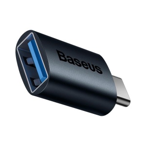 Adaptor Baseus Ingenuity Series Mini OTG, USB Type-C (T) to USB 3.1 (M), corp metalic, negru - Img 3